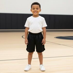🍭 PRO SPIRIT Athletic Gear Breathable Drawstring Pockets Swim Shorts Boy XS 4-5